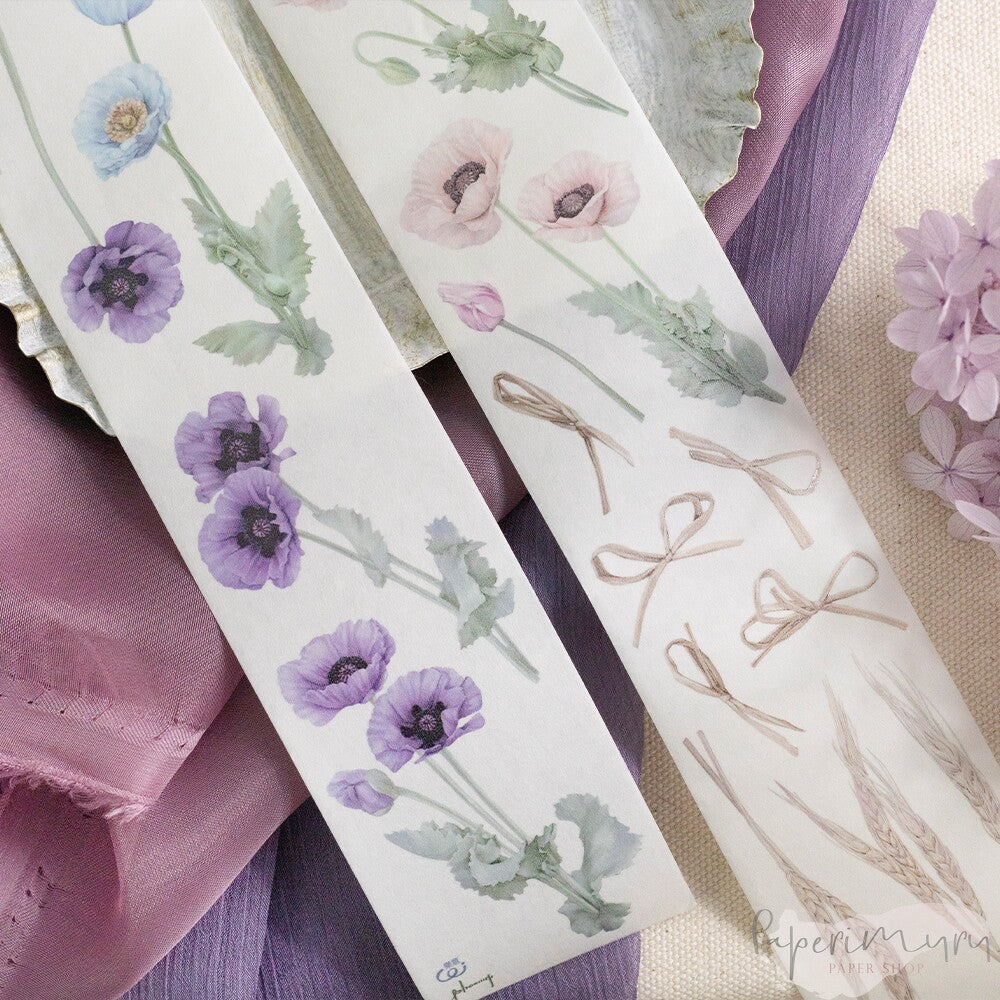 Washitape 5cm Papaver