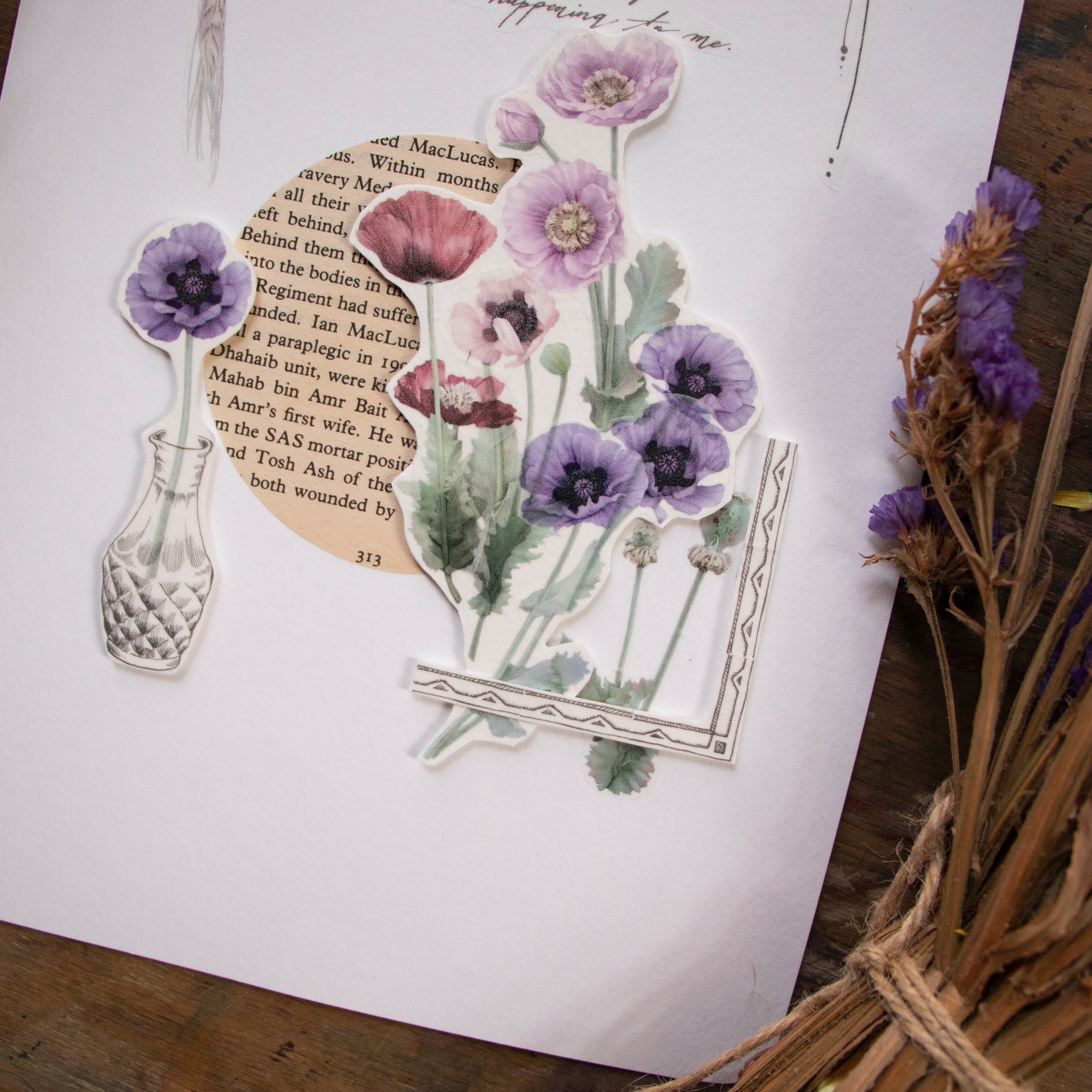 Washitape 5cm Papaver