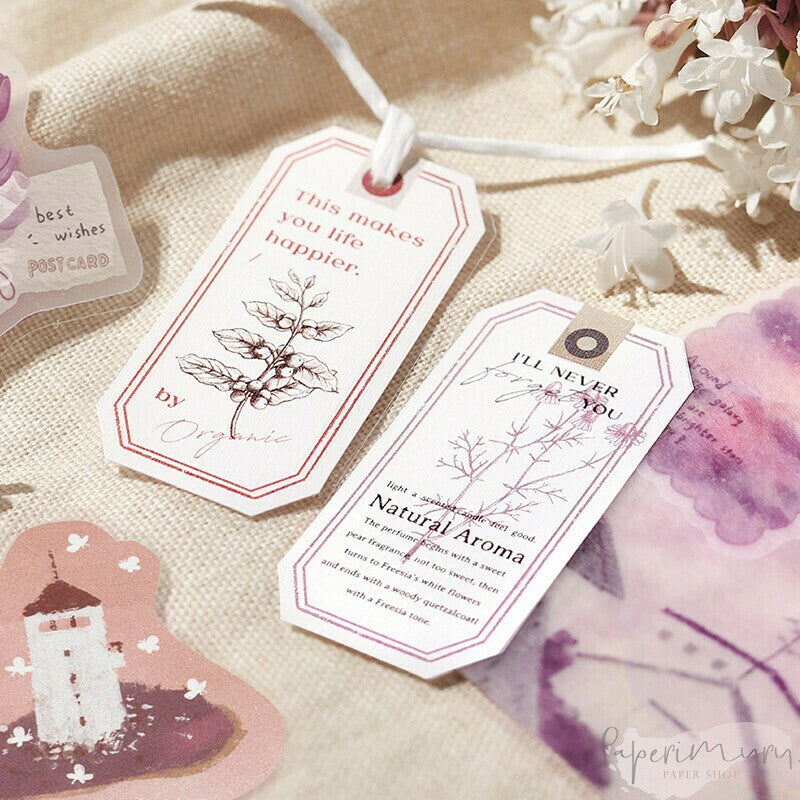 Washi Sticker Flakes Island Encounter Red