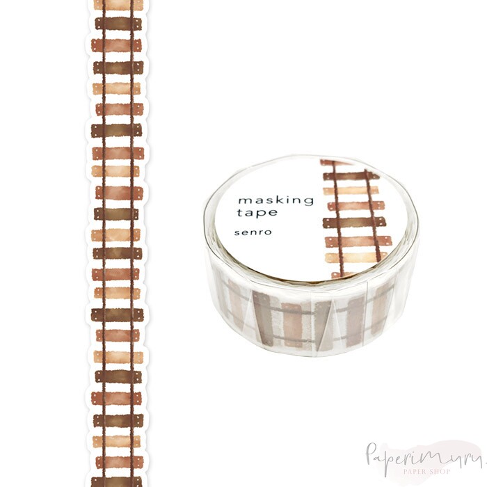 Washitape Brown Tracks Die-Cut