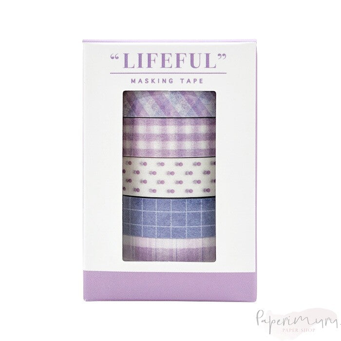 Washitape -set Lifeful Purple
