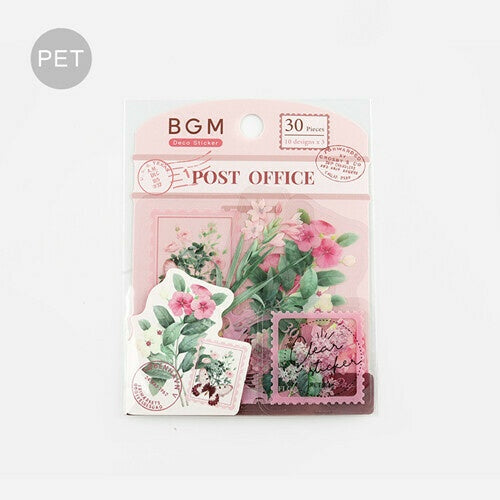 BGM PET Sticker Set Garden Post Office Pink