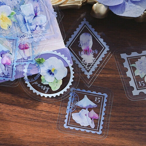 BGM PET Sticker Set Garden Post Office Lavender