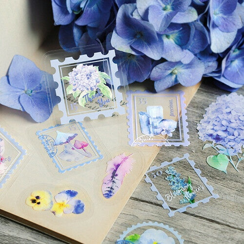 BGM PET Sticker Set Garden Post Office Lavender