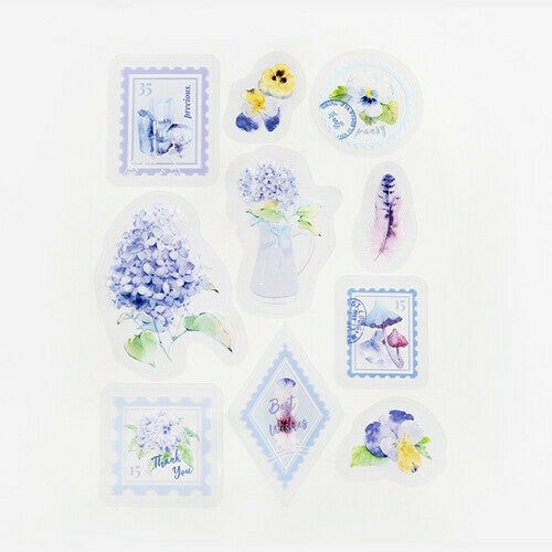 BGM PET Sticker Set Garden Post Office Lavender