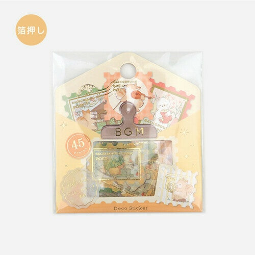 BGM Washi Sticker Flakes Post Office Animal Forest