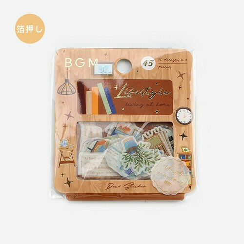 BGM Planner Sticker Flakes Lifestyle Living at Home