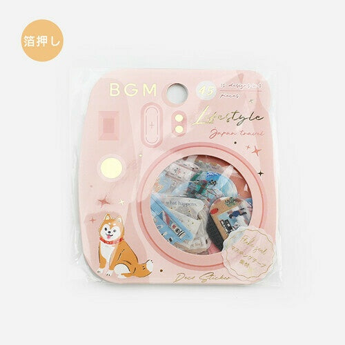 BGM Planner Sticker Flakes Lifestyle Japan Travel
