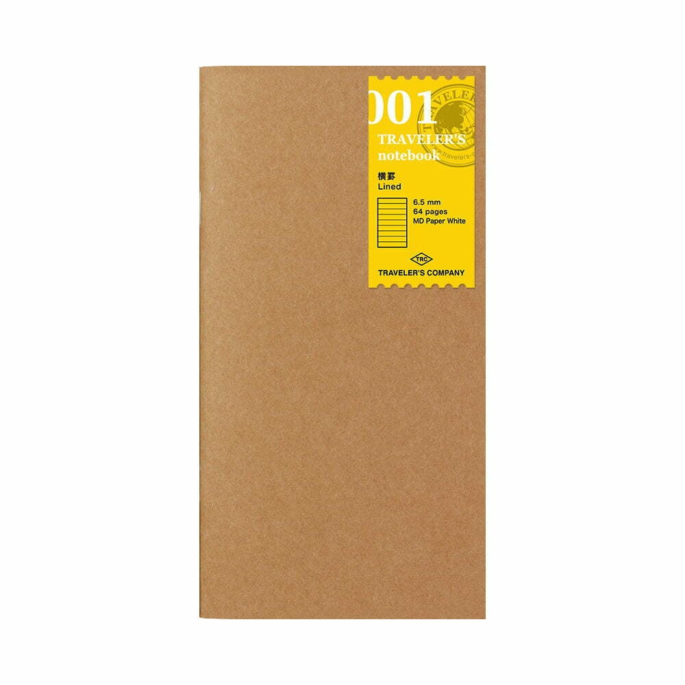 Traveler's Notebook 001 Lined Notebook Refill (regular)