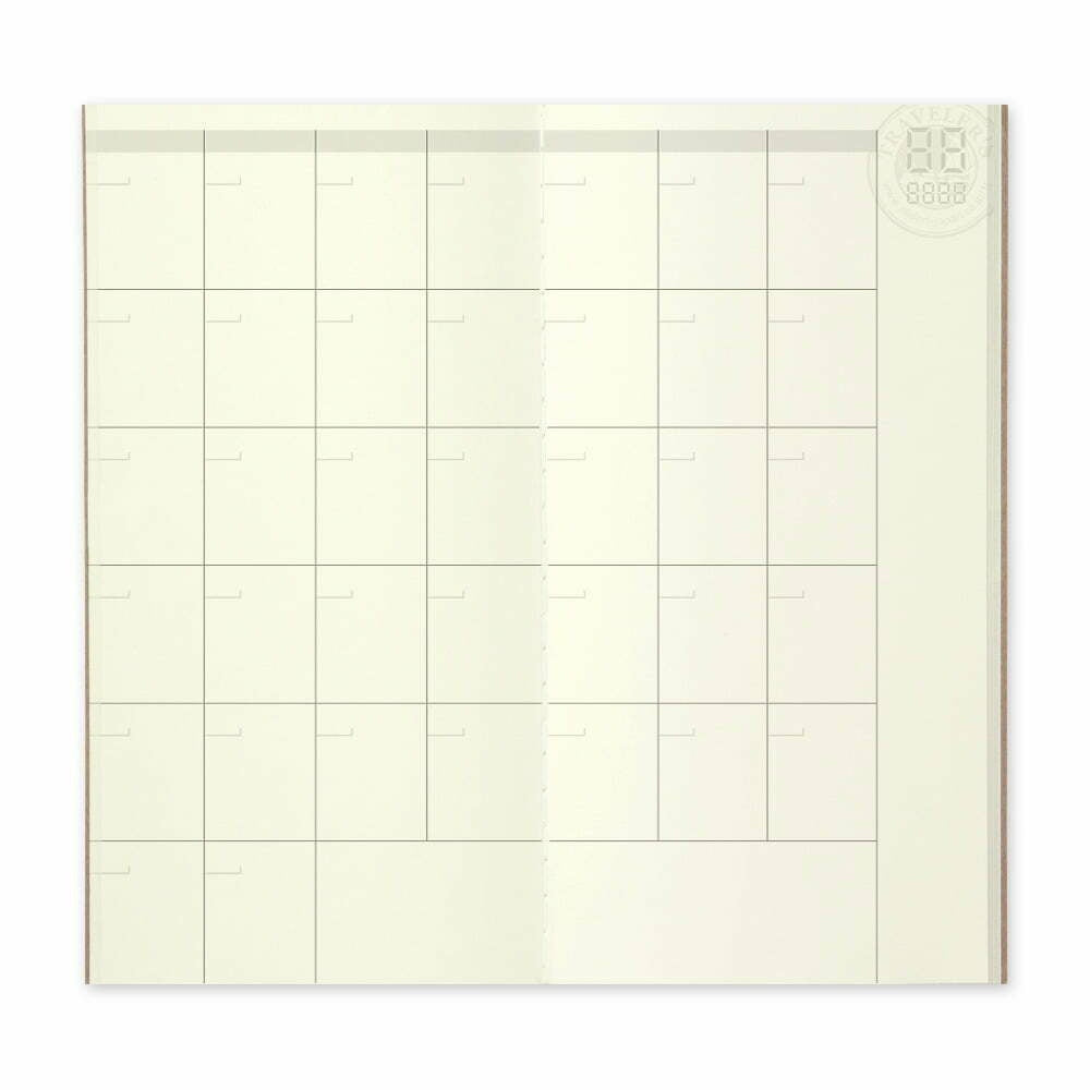 Traveler's Notebook 017 Free Diary (Monthly) (regular)