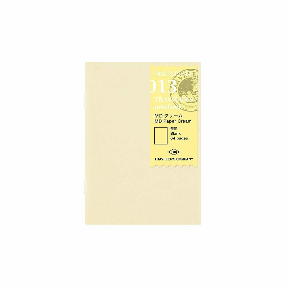 Traveler’s Notebook Passport size - 013. MD Paper Cream Refill