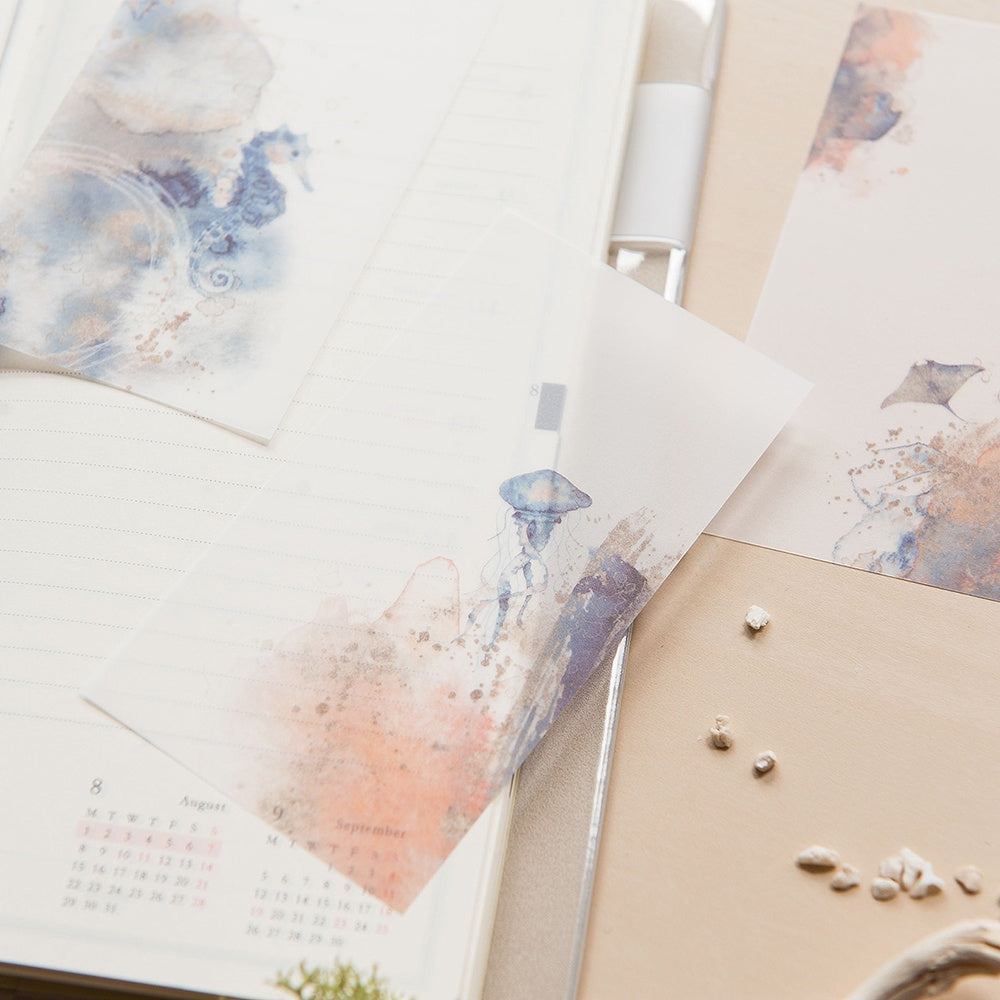 MU Life Style Dyeing Tracing Paper 14 The Deep Summer Sea