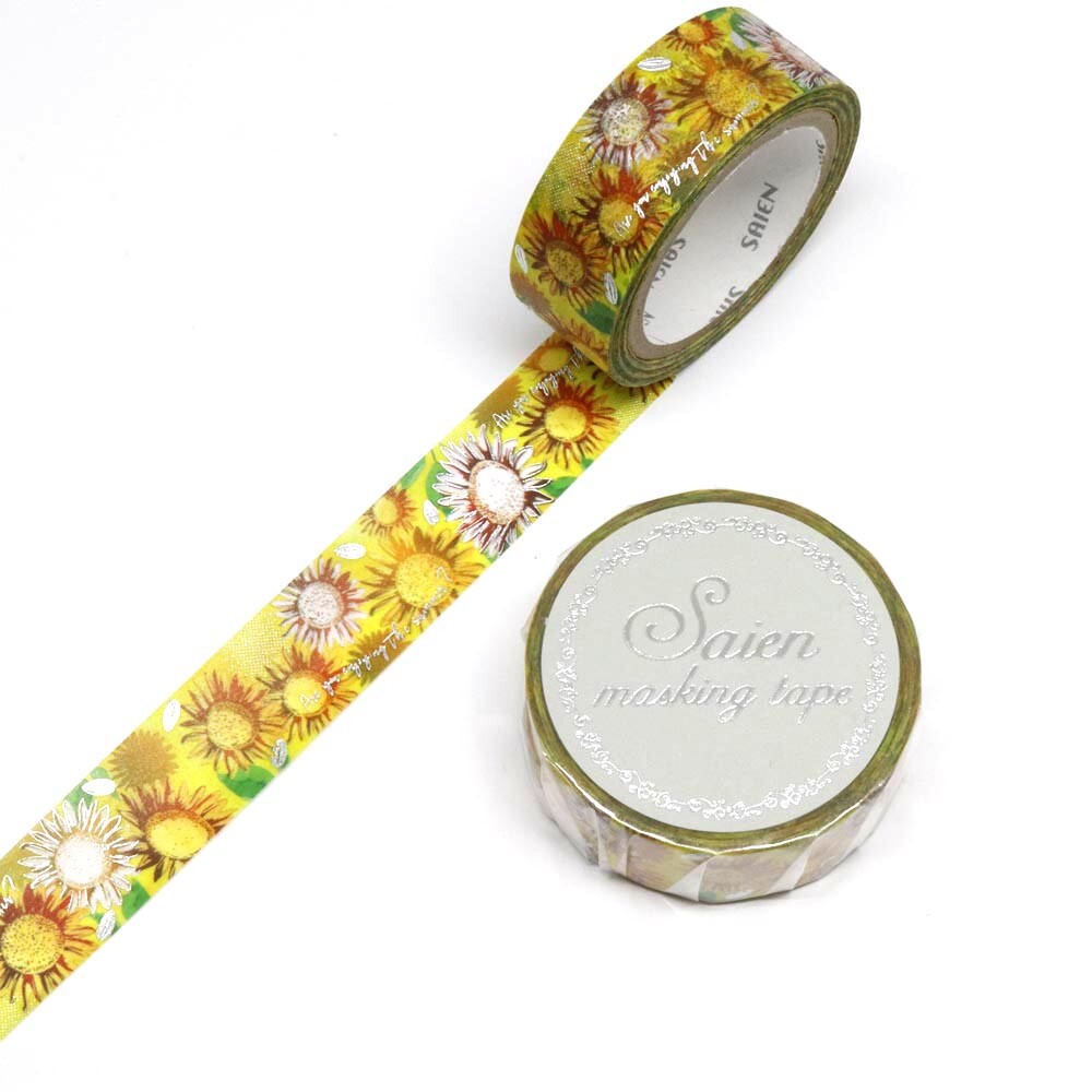 Saien Washiteippi Foil Sunflower