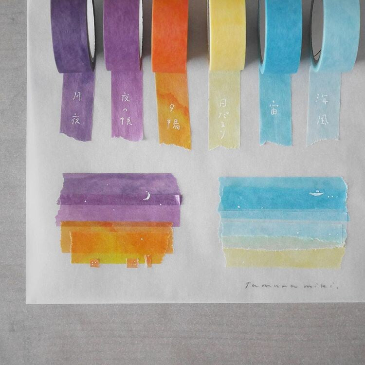 Washitape 6 Color Set Summer - Miki Tamura : Sora