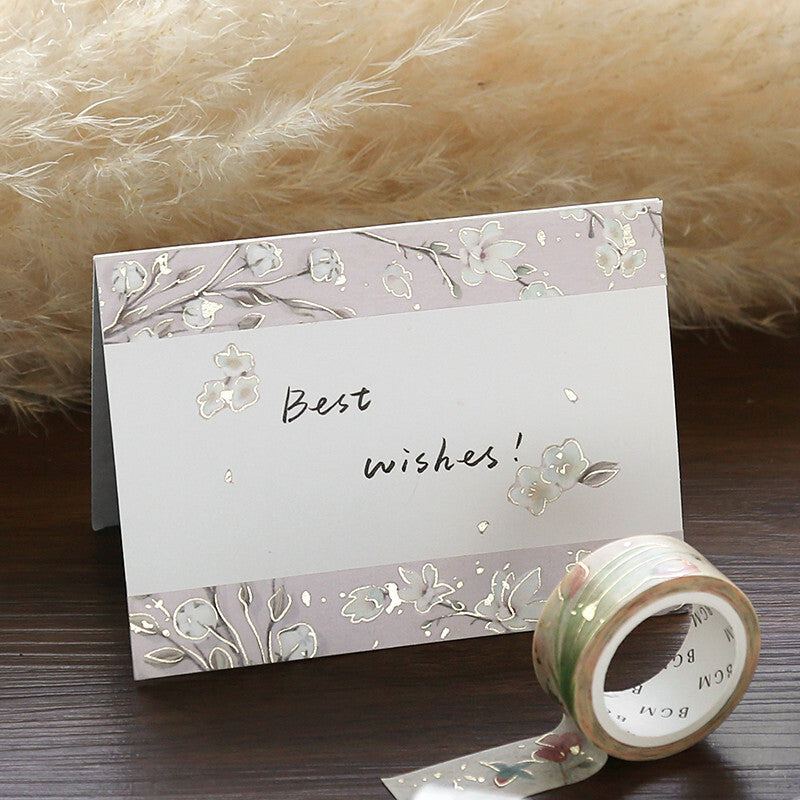 BGM Washitape Garden Brown Foil