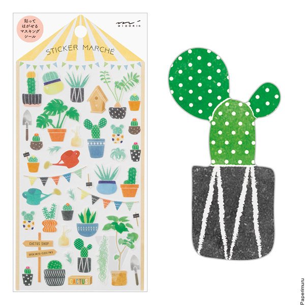 Sticker Marché Cactus