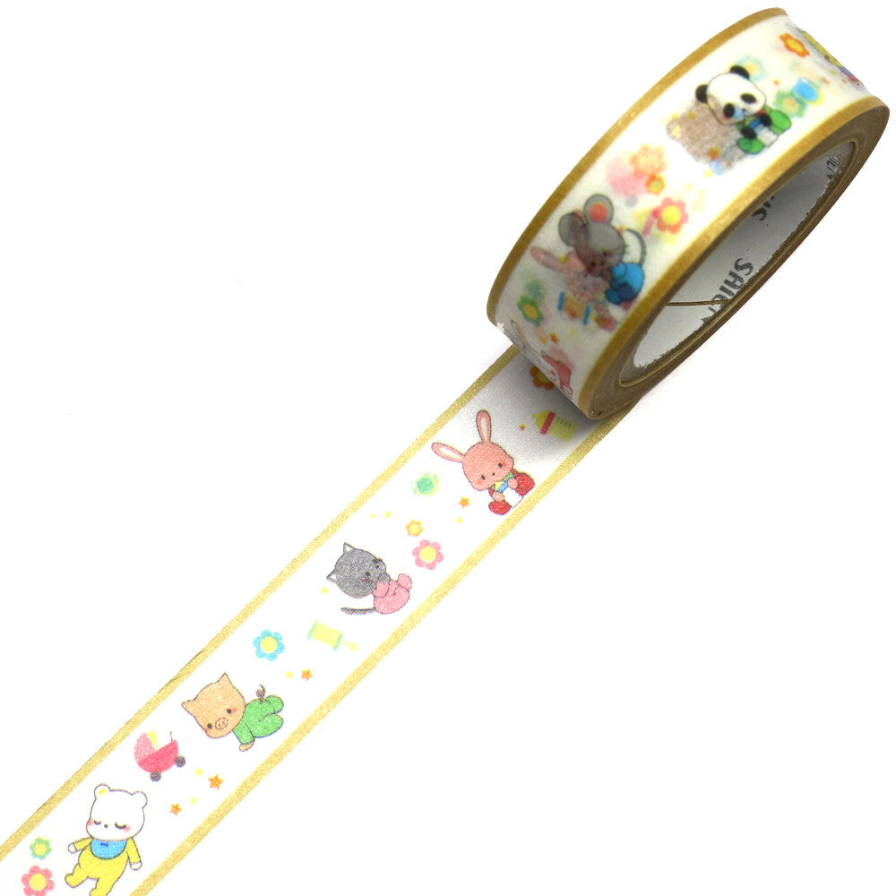 Saien Washitape Baby Animals Gather