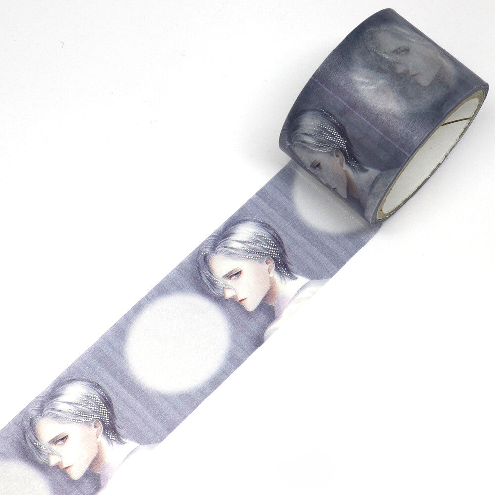 Saien 25mm Washiteippi YUNOKI Handsome Boy Silver Hair