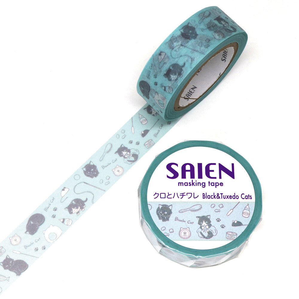 Saien Washiteippi Black&Tuxedo Cats