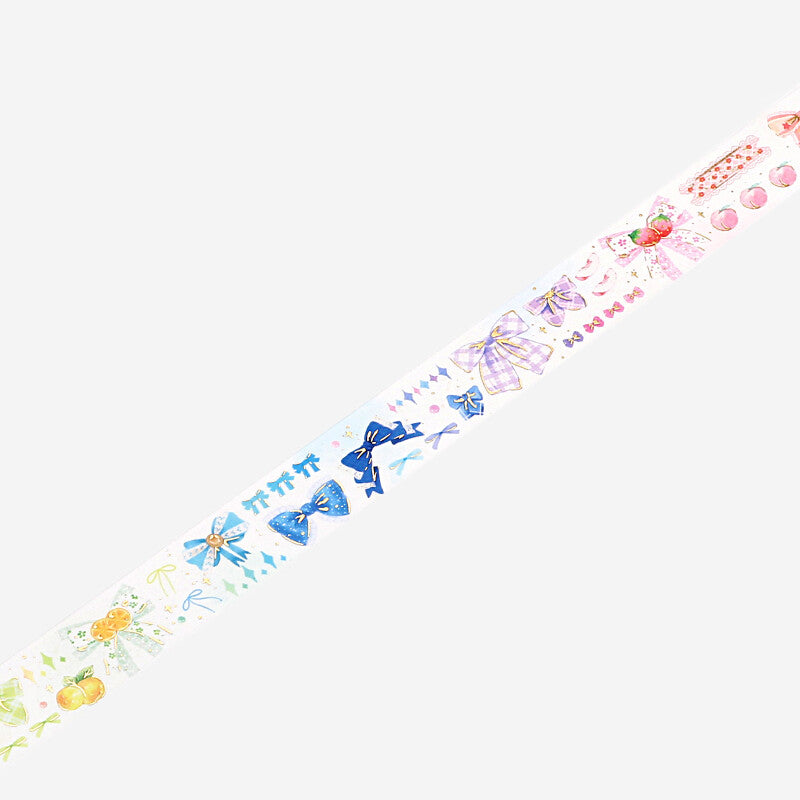 20mm Foil Washiteippi Rainbow-colored Ribbon