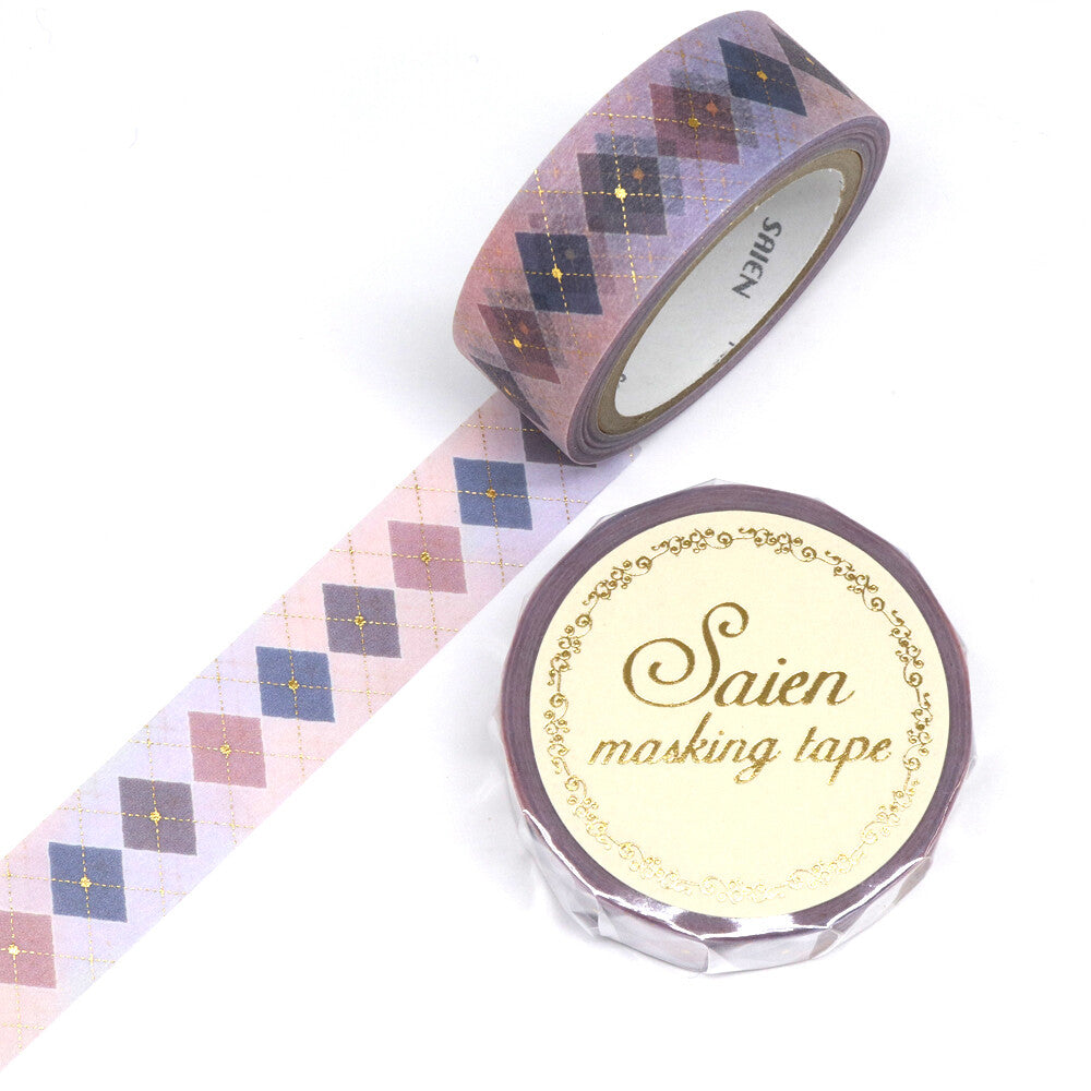 Saien Washiteippi Foil Argyle