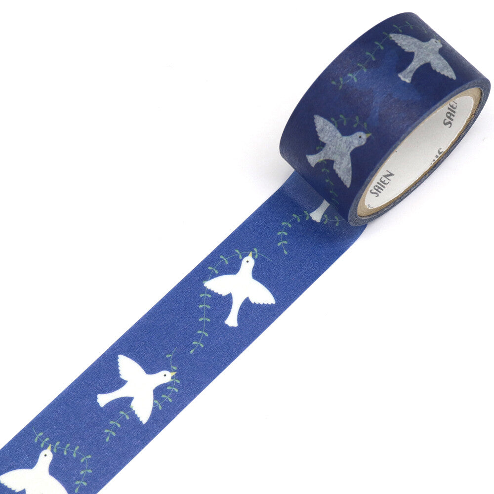Saien 20mm Washiteippi Heidi Valkola Birds