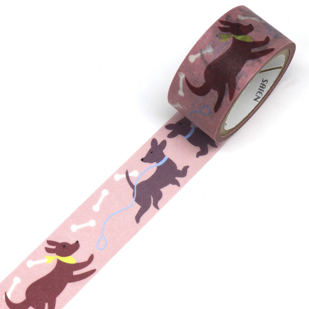 Saien 20mm Washiteippi Heidi Valkola Dog