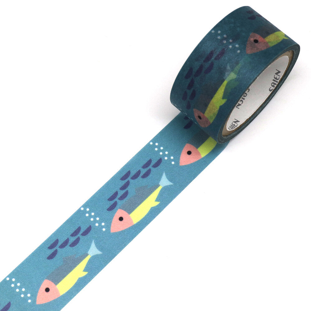 Saien 20mm Washiteippi Heidi Valkola Fish