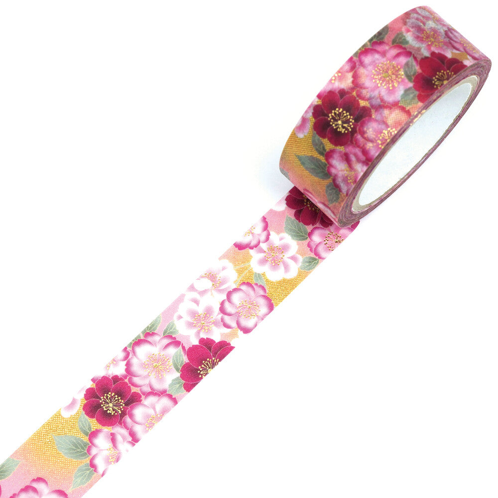 Kimono Washiteippi Foil Yaezakura Flowers