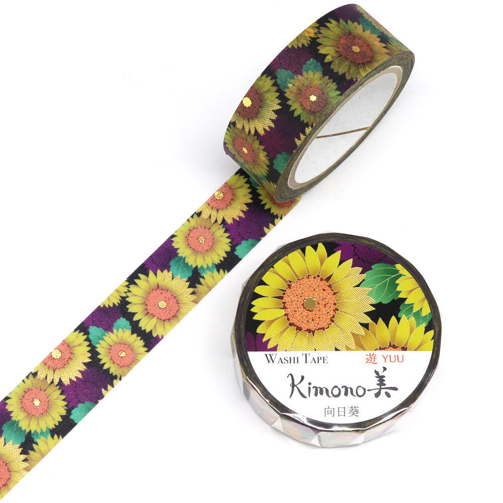 Kimono Washitape Foil Sunflower