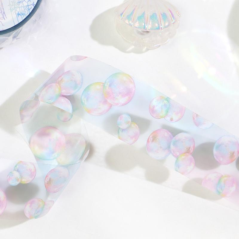 20mm PET -tape Colorful Soap Bubble