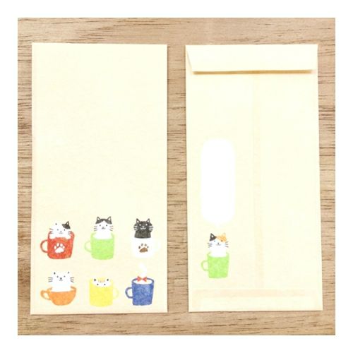 Furukawashiko Cats in Cups Mini Letter Set