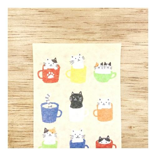 Furukawashiko Cats in Cups Mini Letter Set