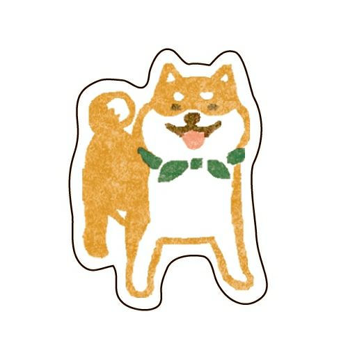 Planner Sticker Flakes Shibainu