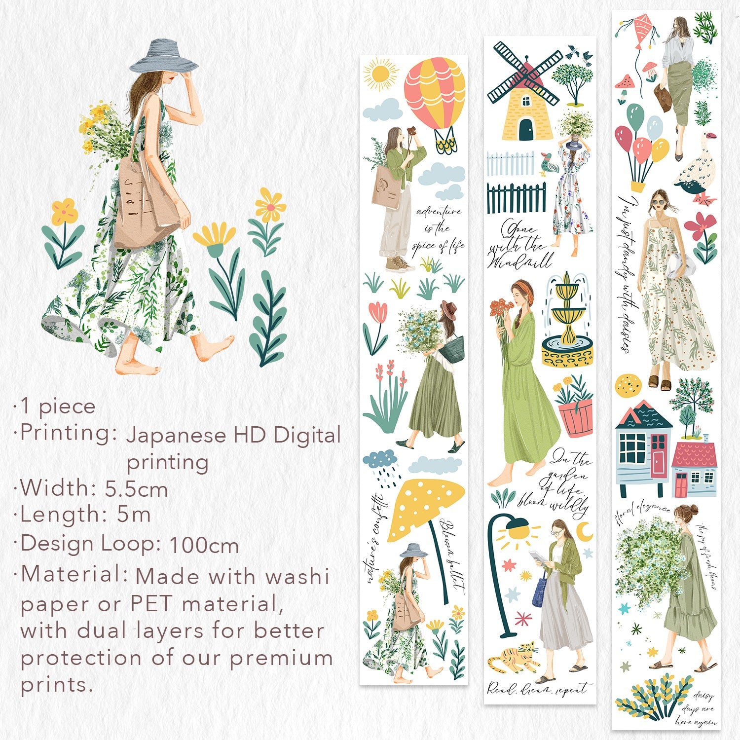 The Washi Tape Shop Tranquil Moments in Rotterdam Wide PET -tape 55mm