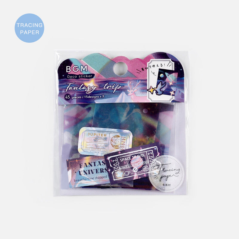 BGM Sticker Flakes Fantasy Trip Dream Universe