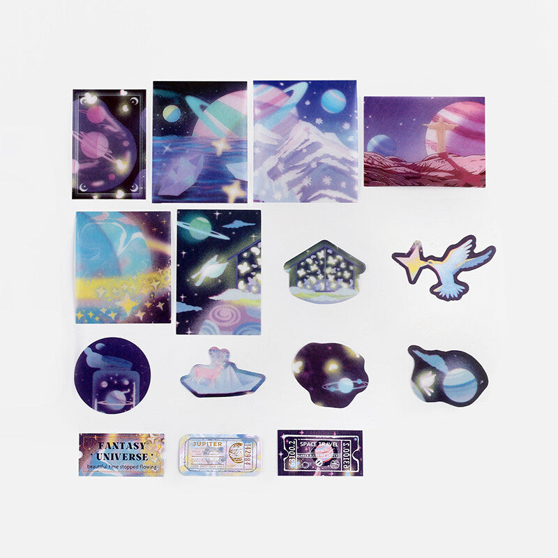 BGM Sticker Flakes Fantasy Trip Dream Universe