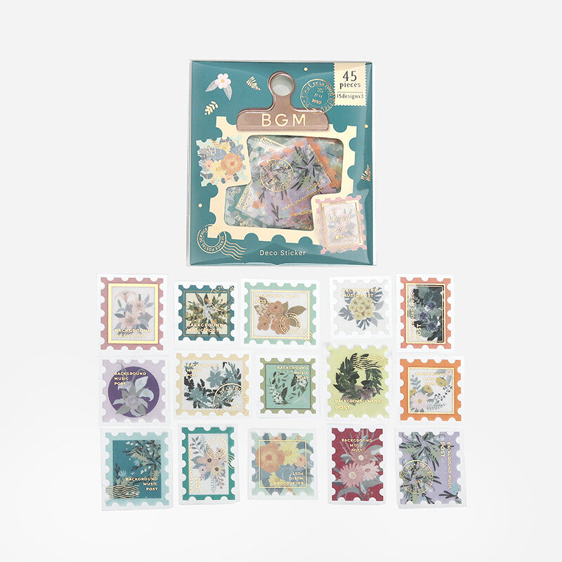 BGM Washi Sticker Flakes Post Office Blossom