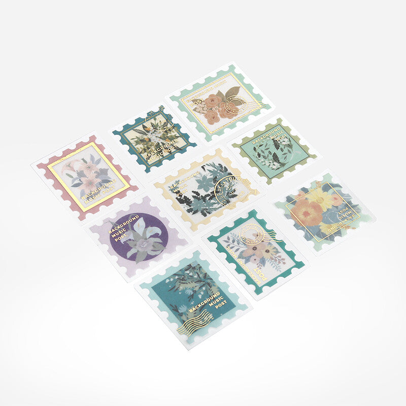 BGM Washi Sticker Flakes Post Office Blossom