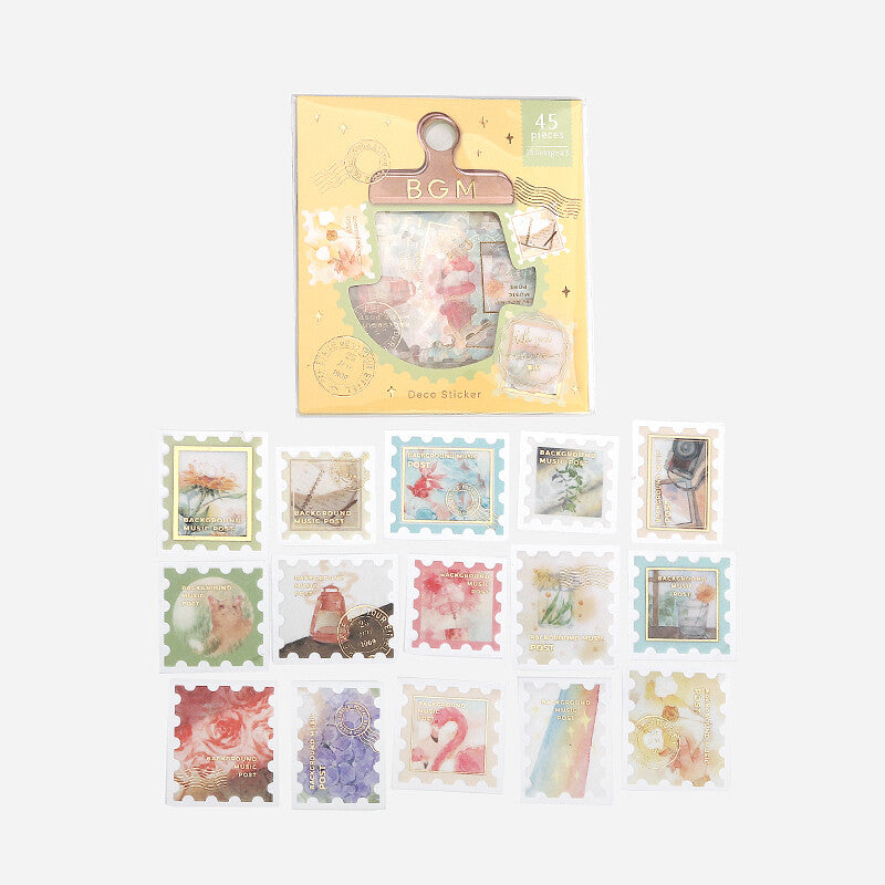 BGM Washi Sticker Flakes Post Office Story