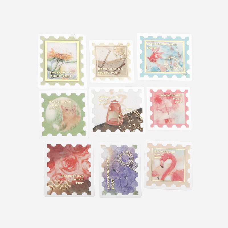 BGM Washi Sticker Flakes Post Office Story