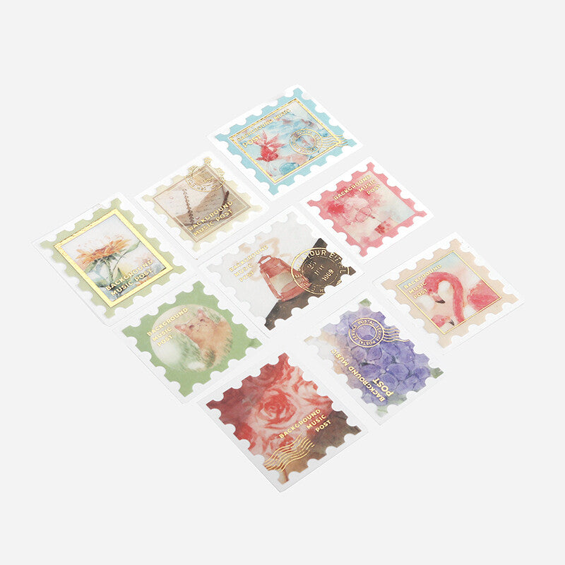 BGM Washi Sticker Flakes Post Office Story