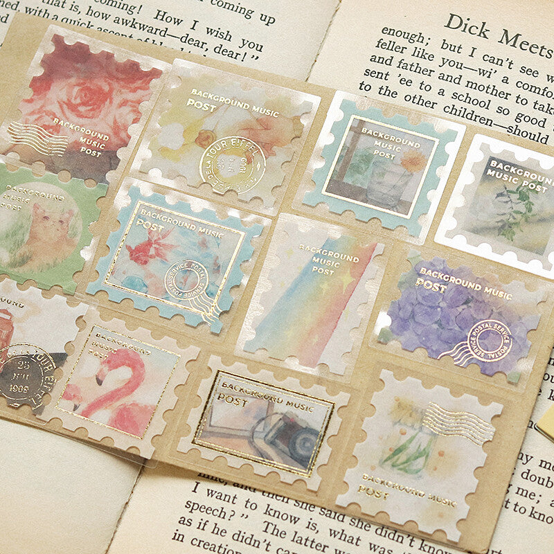 BGM Washi Sticker Flakes Post Office Story