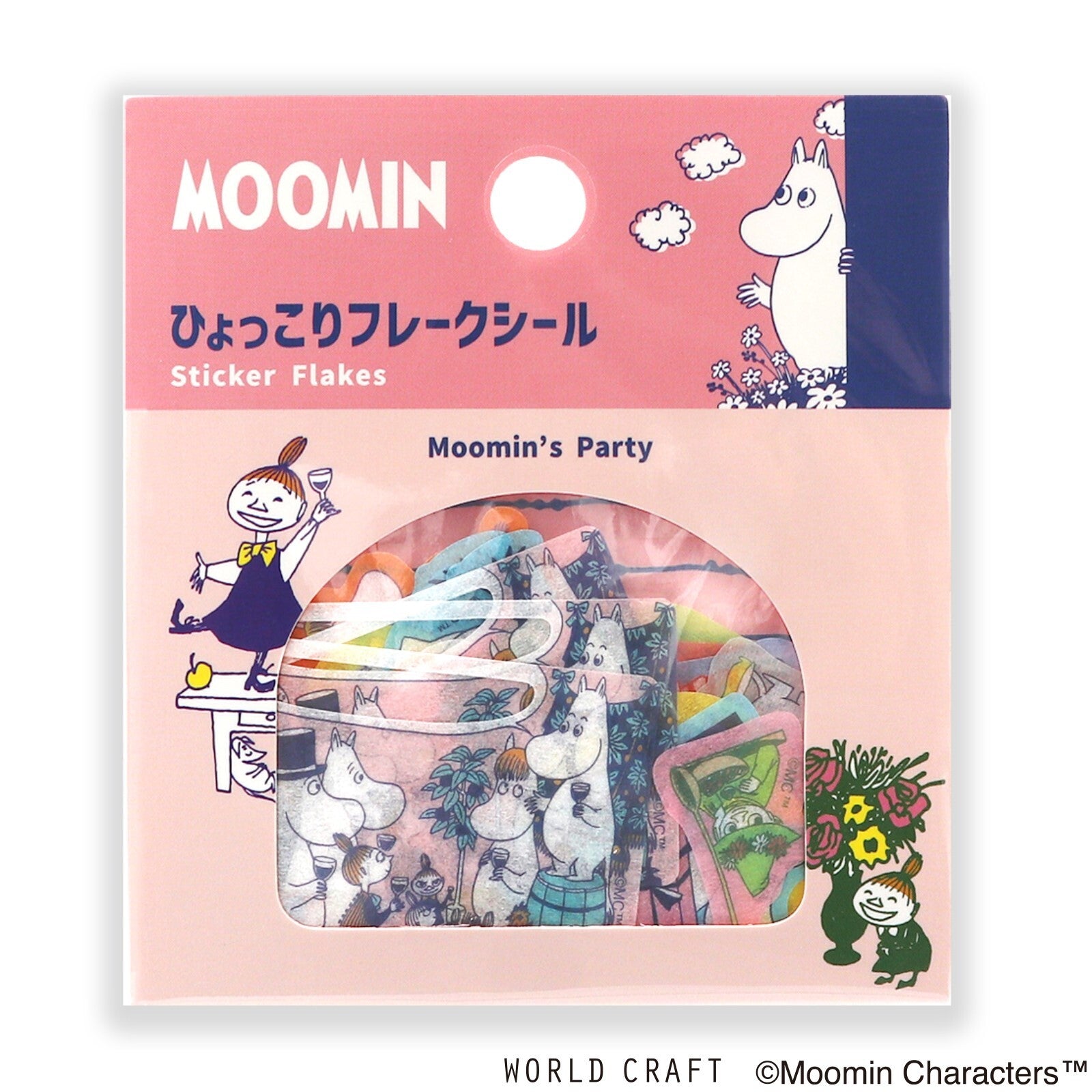 The Moomins Washi Deco Sticker Flakes Moomin's Party