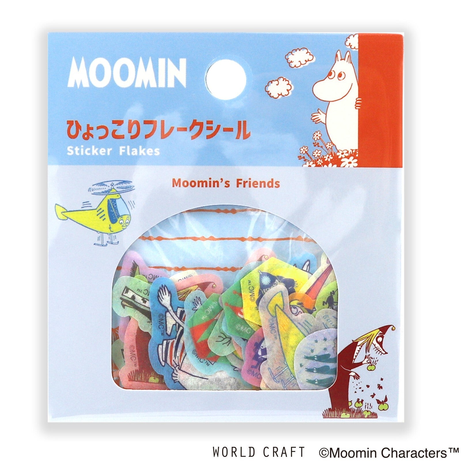 The Moomins Washi Deco Sticker Flakes Moomin's Friends