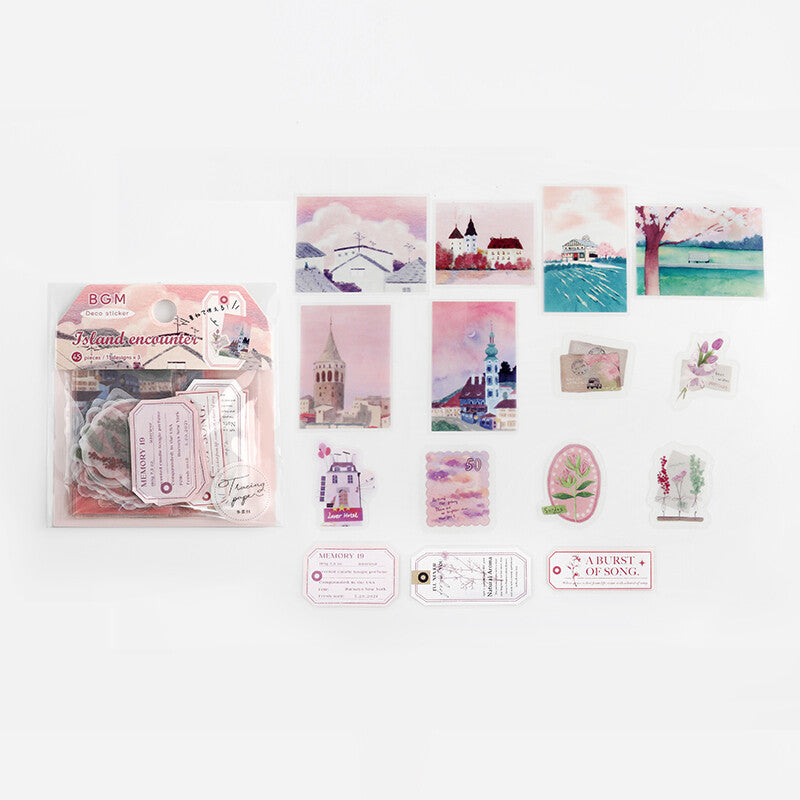 BGM Sticker Flakes Island Encounter Pink