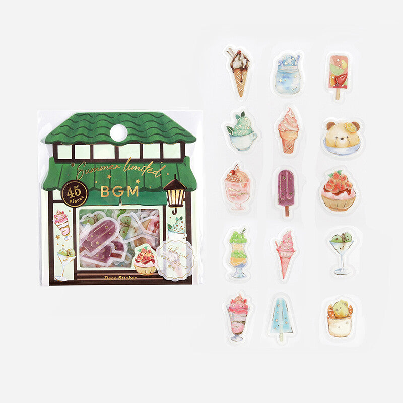 BGM Planner Sticker Flakes Summer Limited Sweets