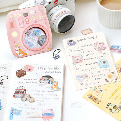 BGM Planner Sticker Flakes Lifestyle Japan Travel