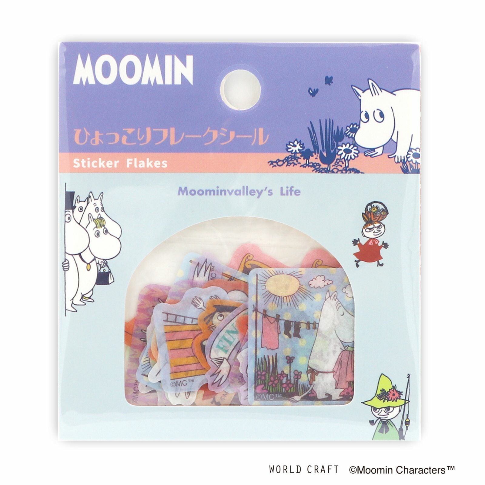 The Moomins Washi Deco Sticker Flakes Moominvalley's Life