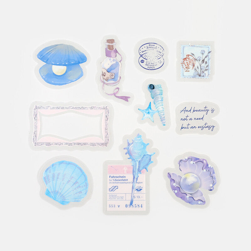 BGM PET Planner Sticker The Museum Blue Shell